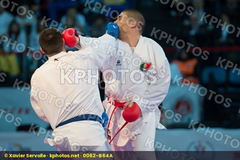 +84 kg bronze match Fyr Of Macedonia kumite male Nestorovski Mar
