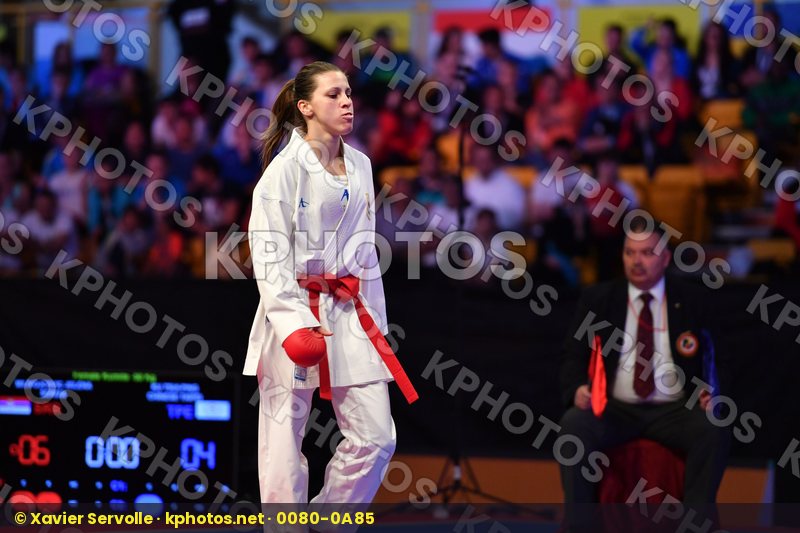 Chinese taipei Female kumite -50 kg Ku Tsui-ping Milivojcevic Je