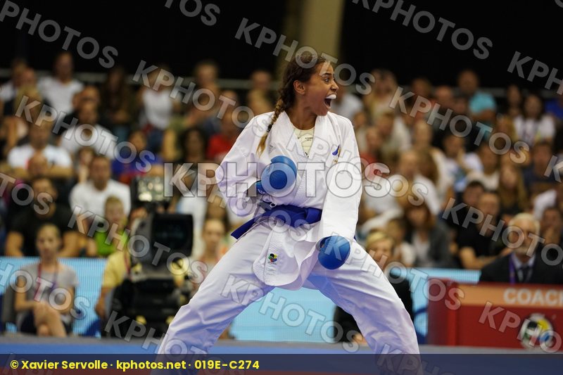 bronze match Cardin Sara Female Kumite -55kg France Italy Thouy Emilie