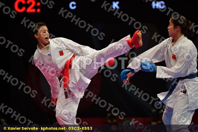 China Errabi Fatima zahra Female kumite -68 kg Morocco Tang Ling