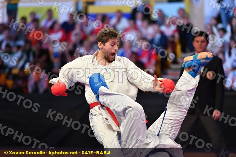 Arkania Gogita Ganjzadeh Sajad Georgia Iran Male kumite 84+ kg