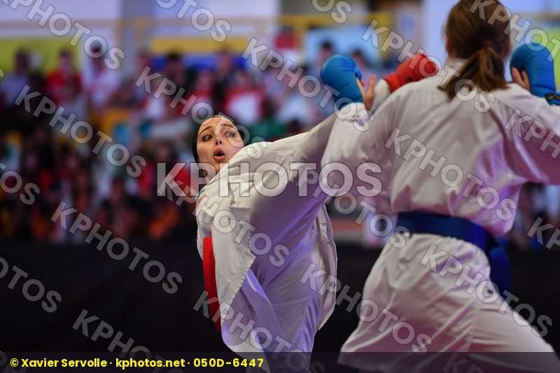 Esmaeili Mahtab Female kumite -68 kg Iran Rasmusson Lisa Sweden