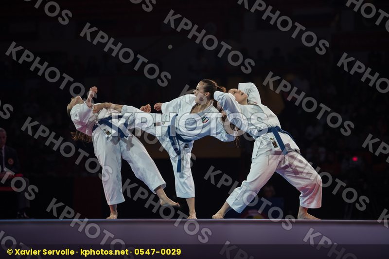 bunkai Dubai Female final Italy kata team