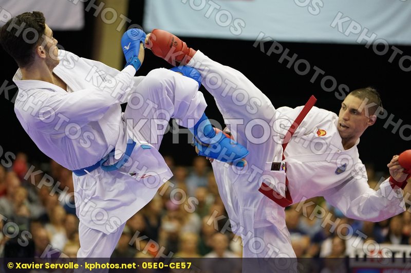 Asiabari Aliasghar Gold match Horuna Stanislav Iran Islamic Republic of Male Kumite -75kg Ukraine