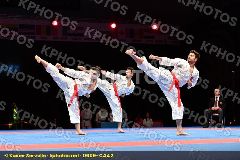 Gankaku Male team kata Turkey Turkey Turkey