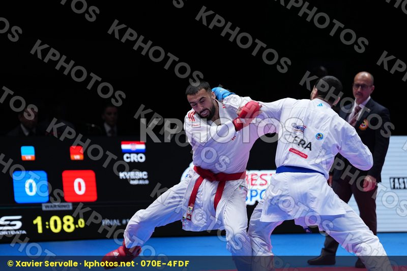 KVESIC ANDJELO (CROATIA) vs FILALI MEHDI (FRANCE) in Male Kumite 84+ Kg - Final Bout