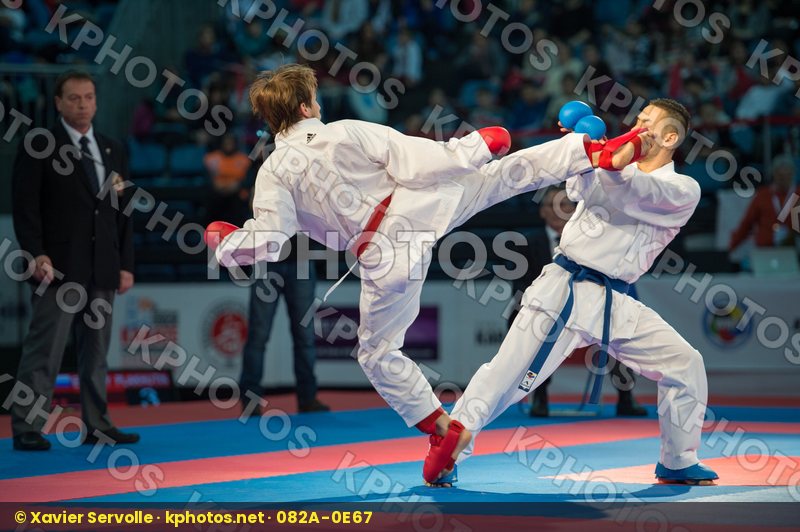 -60 kg Antic Marko bronze match kumite male Plakhutin Evgeny Rus