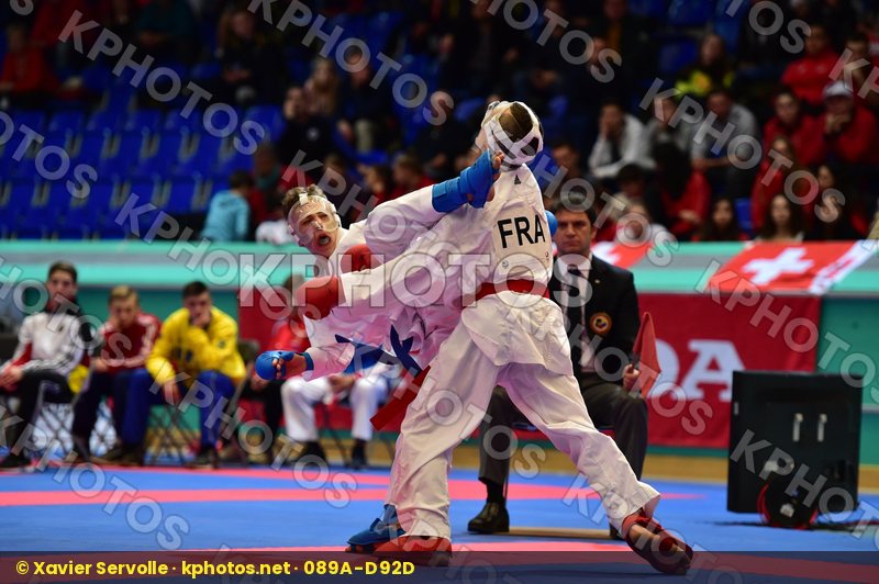 -57kg Azouz Tommy cadet finals france italy kumite male Marchese