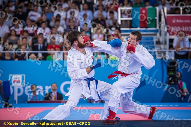 +84 kg Bitevic Slobodan day2 Erkan Enes kumite qualification Ser