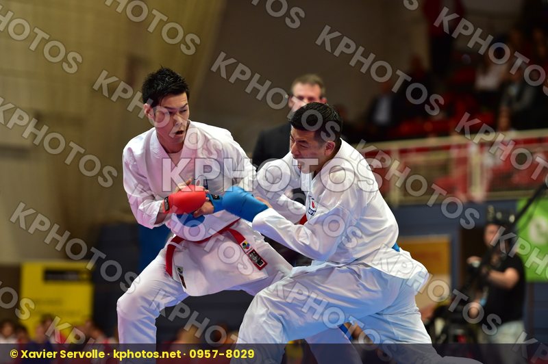 Japan male kumite -75 kg nishimura ken Shureido watanabe daisuke