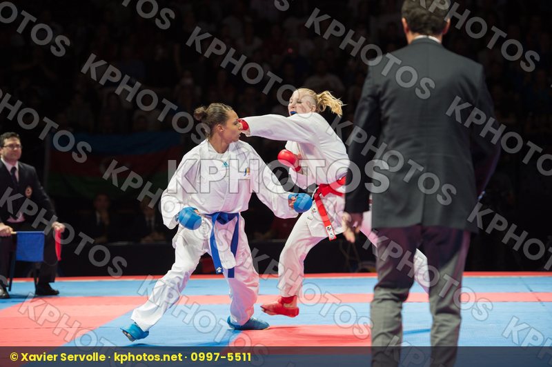 68+ Kg Female final Finland Florentin Anne Laure france kumite K