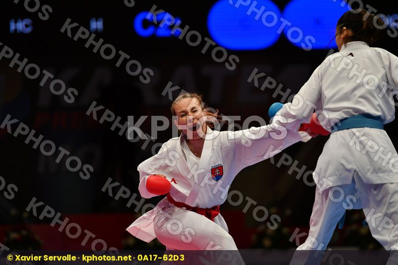 China Female kumite -50 kg Kovacikova Lucia Li Ranran Slovakia