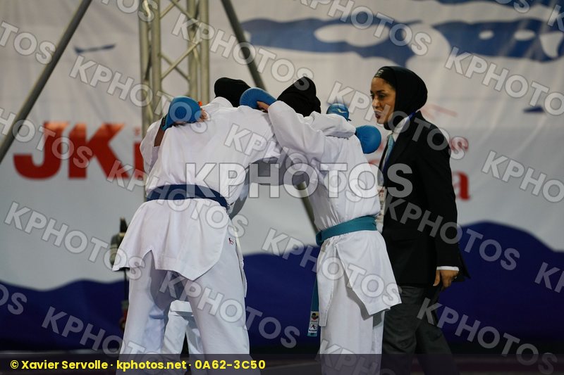 Chinese Taipei Female team kumite Iran  islamic republic of