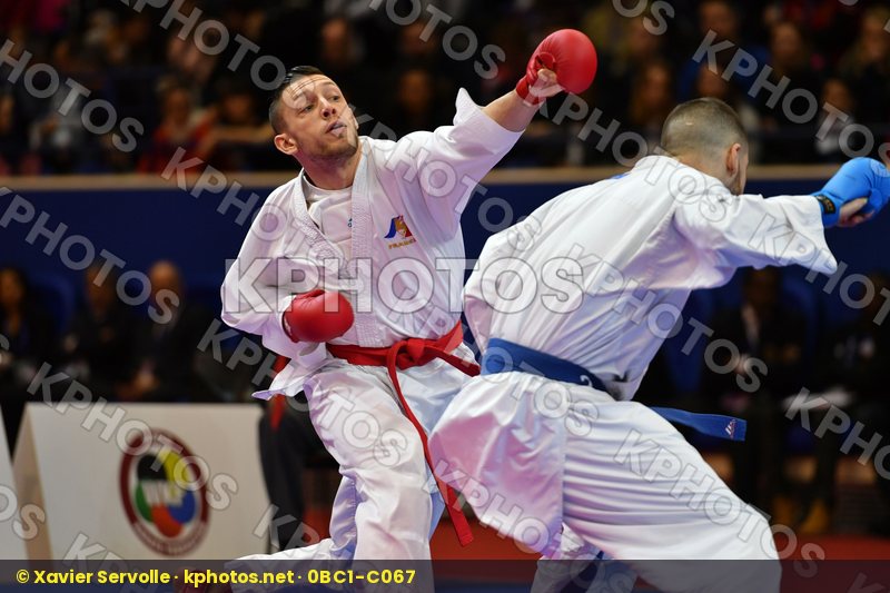 Caffaro Julien France Male kumite -75 kg Seguy Corentin