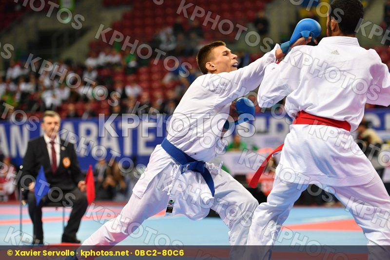 Bulgaria, Cadet kumite male -63 kg, France, Salmi Younesse, Vaka