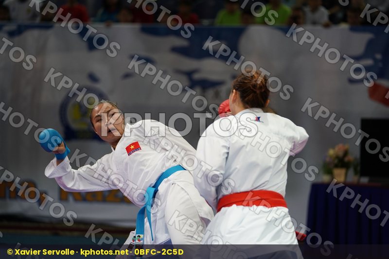 female kumite 68+ kg Japan Thi hong anh Nguyen Uekusa Ayumi Viet