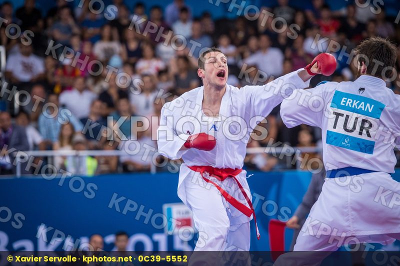 +84 kg Bitevic Slobodan day2 Erkan Enes kumite qualification Ser