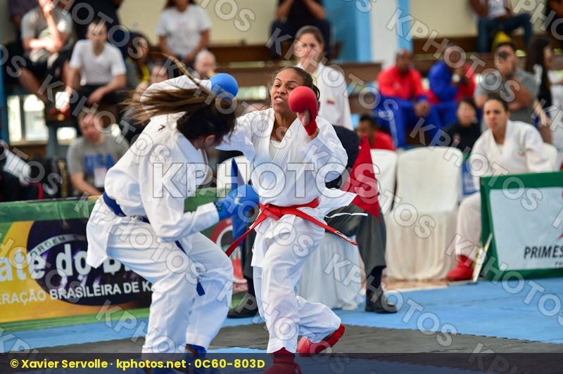 Brasil Female final kumite team Venezuela