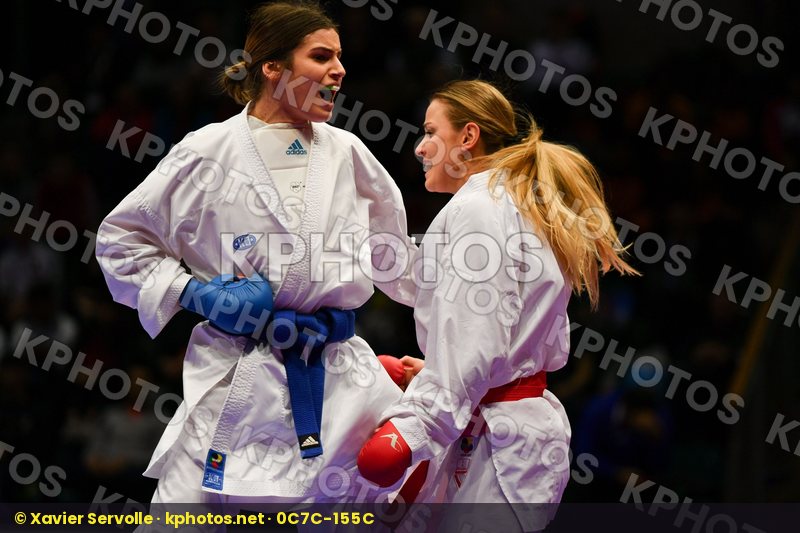 Female kumite 68+ kg France Garcia Nancy Kosovo Orana Fortesa