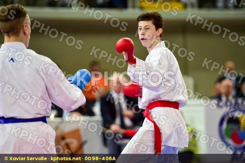 -55 Kg France Italy Junior Kumite Male Marchese Samuele Merienne