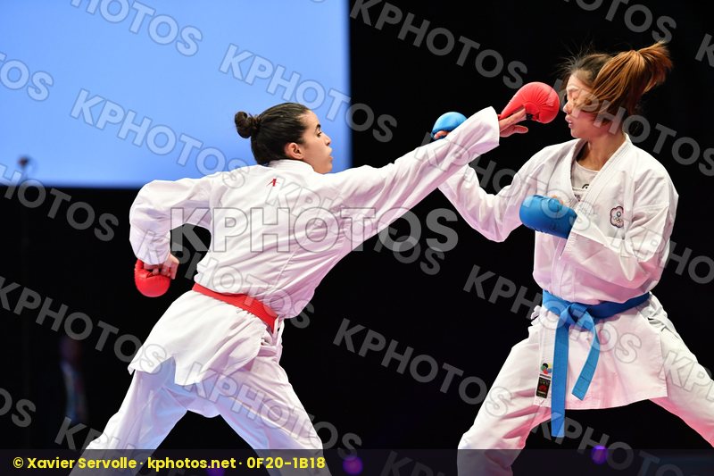 Algeria Chinese taipei Djedra Saida Female kumite -55 kg Wen Tzu