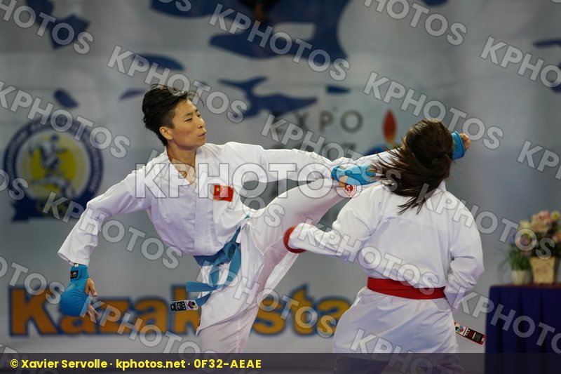 China Choi Wan yu Female kumite -61 kg Hong Kong Yin Xiaoyan