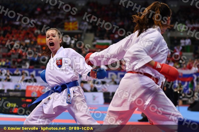 Junior kumite female -48 kg Slovakia Turkey Veisova Dominika Yem