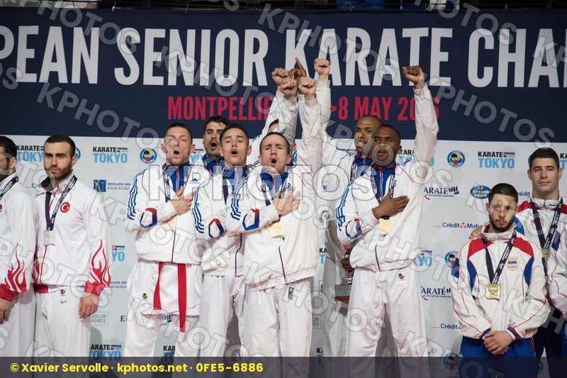 france kumite Male podium team