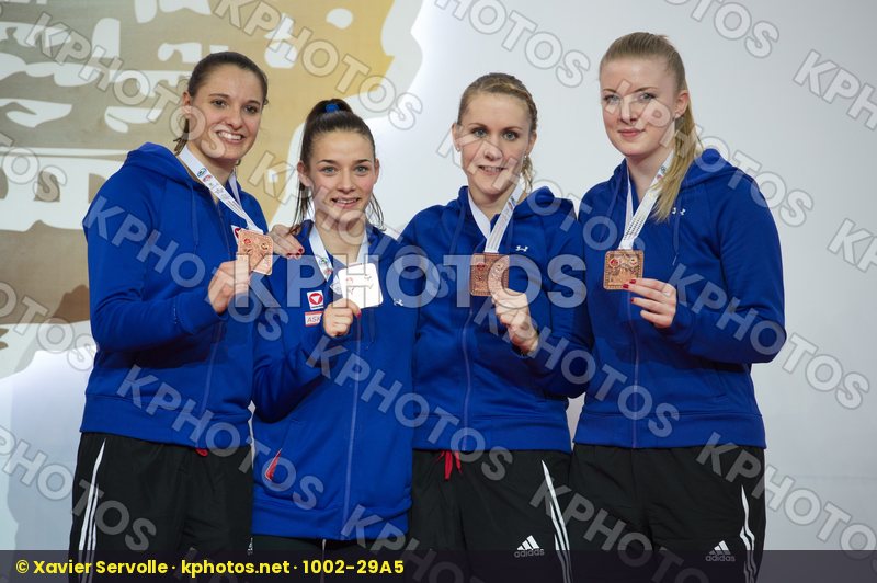 Austria female podiums team