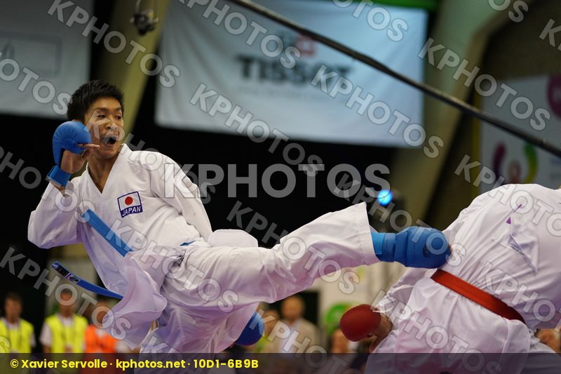 Araga Ryutaro Gold match Iran Islamic Republic of Japan Male Kumite -84kg Poorshab Zabiollah