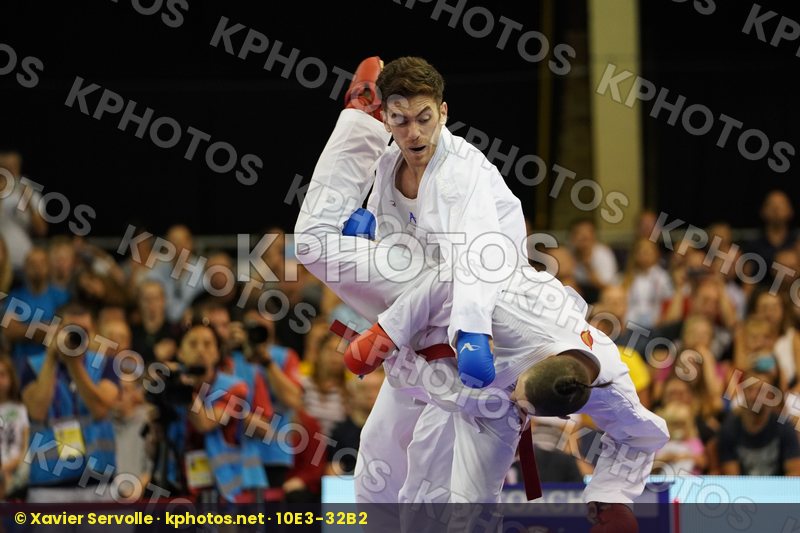 Asiabari Aliasghar Gold match Horuna Stanislav Iran Islamic Republic of Male Kumite -75kg Ukraine
