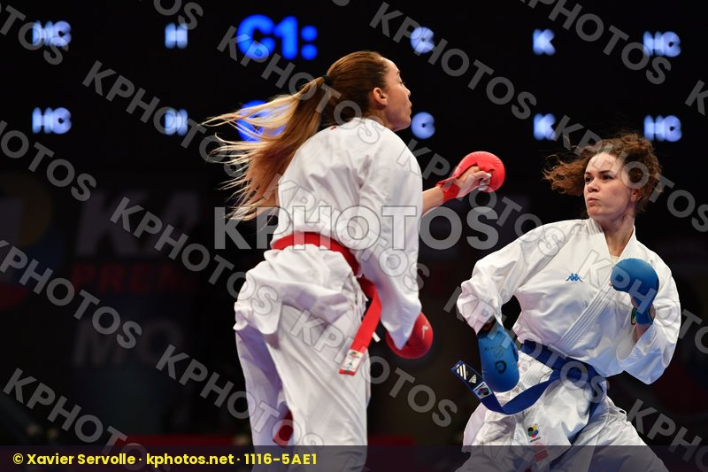 Female kumite -61 kg Hasnaoui Boutheina Italy Lallo Viola Tunisi