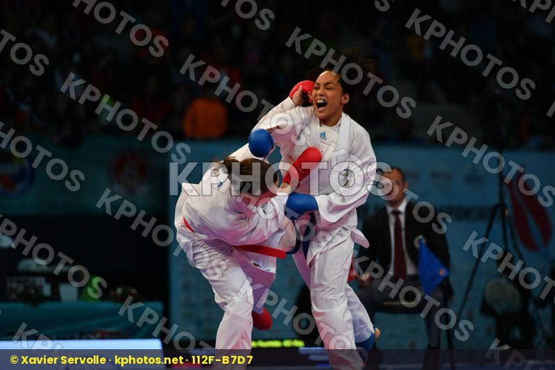 Female kumite -61 kg France Ignace Lucie Prekovic Jovana Serbia