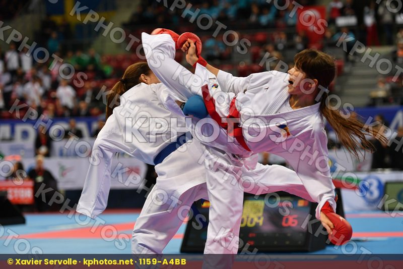 Cadet kumite female -47 kg, Garcia moya Nidia, Hurenko Polina, M