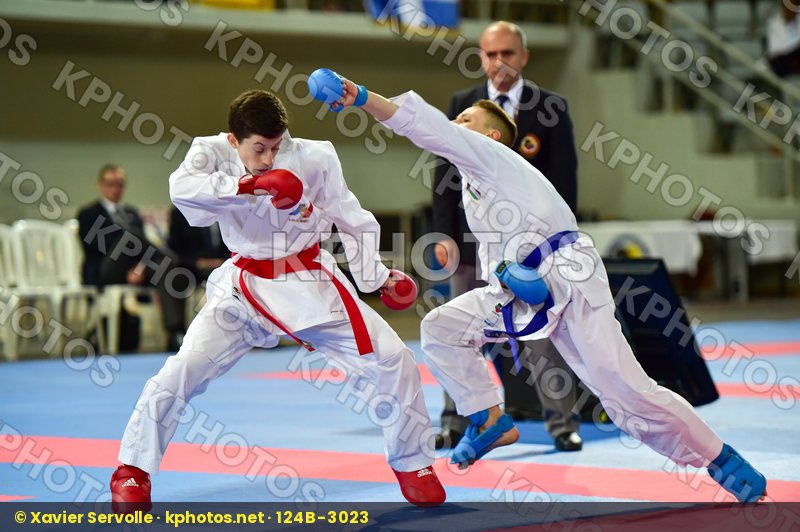 -55 Kg France Italy Junior Kumite Male Marchese Samuele Merienne