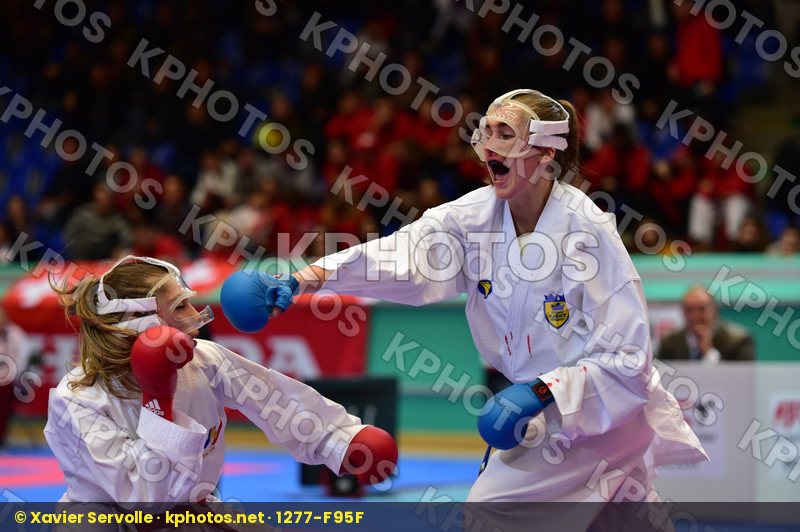 +54kg cadet female finals france kumite Lindstrom Madeleine Segu