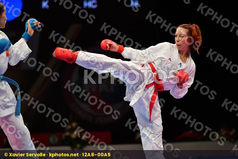 China Female kumite -50 kg Kovacikova Lucia Li Ranran Slovakia