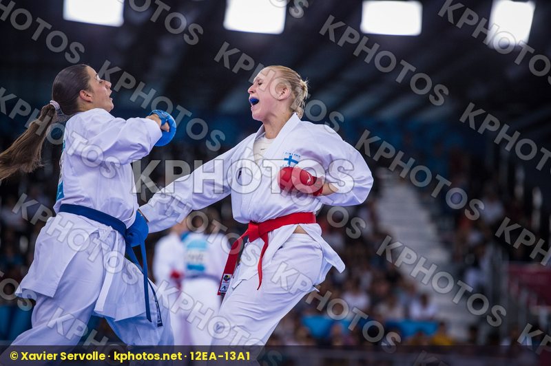 +68 kg Bulgaria day2 Finland Ganeva Borislava kumite Kuusisto He