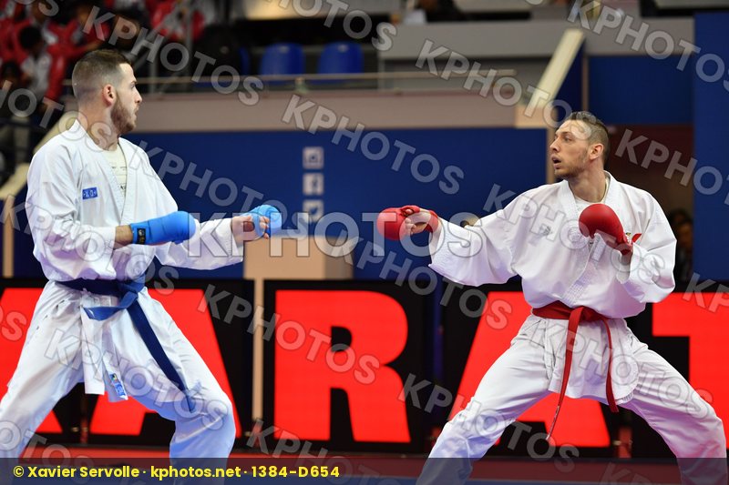 Caffaro Julien France Male kumite -75 kg Seguy Corentin