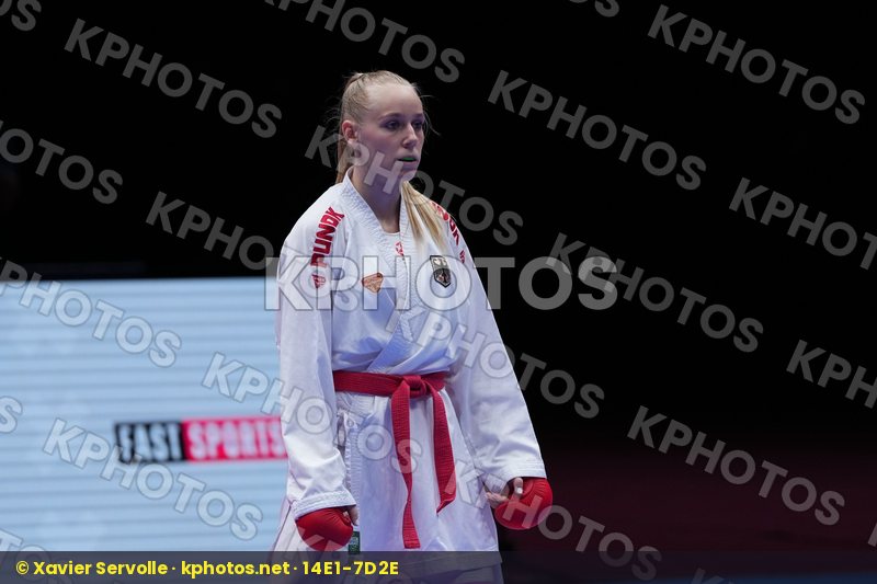 BITSCH MIA (GERMANY) vs WARLING JENNIFER (LUXEMBOURG) in Female Kumite -55 Kg - Final Bout