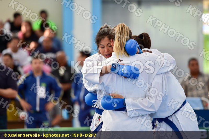 Brasil Female final kumite team Venezuela
