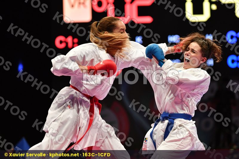 Female kumite -61 kg Hasnaoui Boutheina Italy Lallo Viola Tunisi