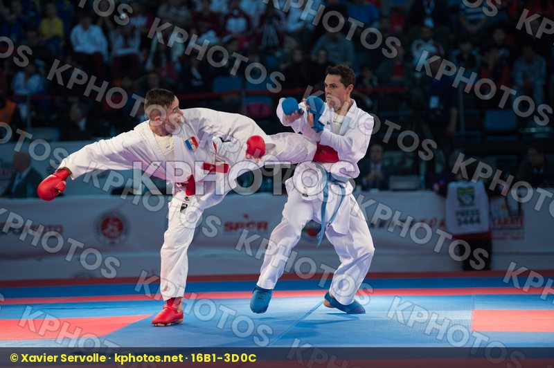 -67 kg bronze match Dacosta Steven France kumite Rasero Ruiz Man