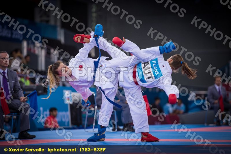 -50 kg Austria day1 kumite Ozcelik Serap Plank Bettina qualifica