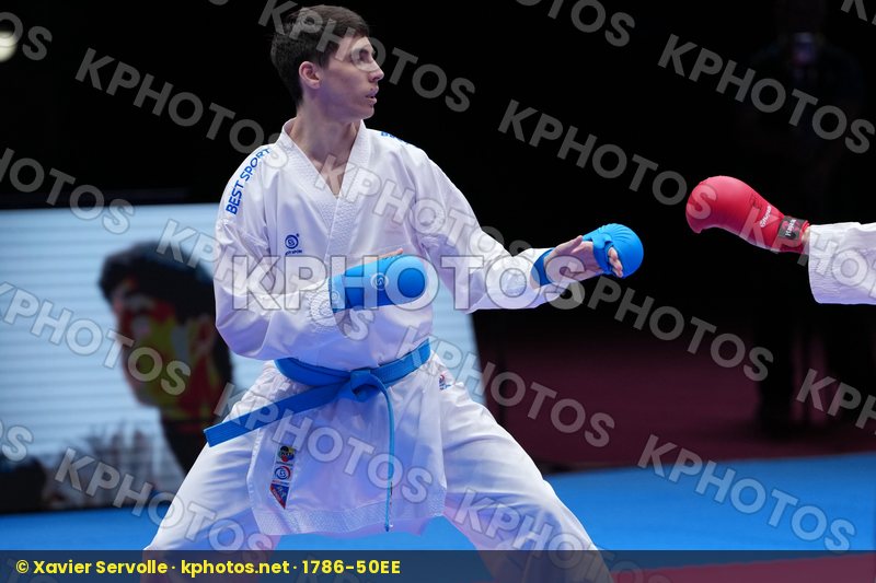 MIKULIC NEMANJA (MONTENEGRO) vs SHARAFUTDINOV ERNEST (EKF-1) in Male Kumite -75 Kg - Final Bout