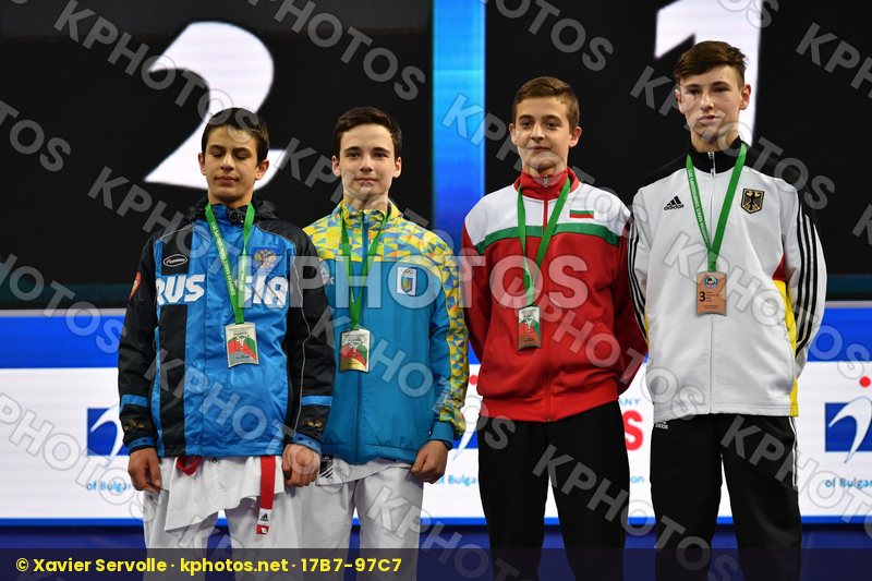 Bulgaria Cadet kumite male -57 kg Germany Meissner Paul Ogannisi