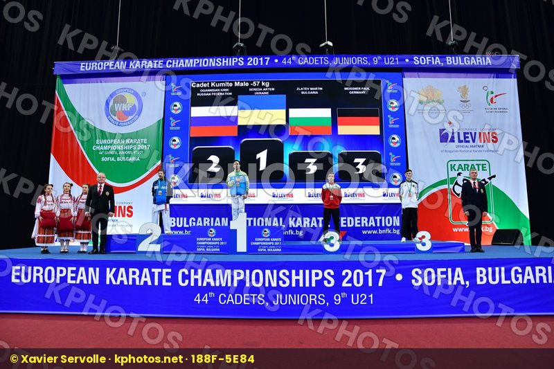 Bulgaria Cadet kumite male -57 kg Germany Meissner Paul Ogannisi