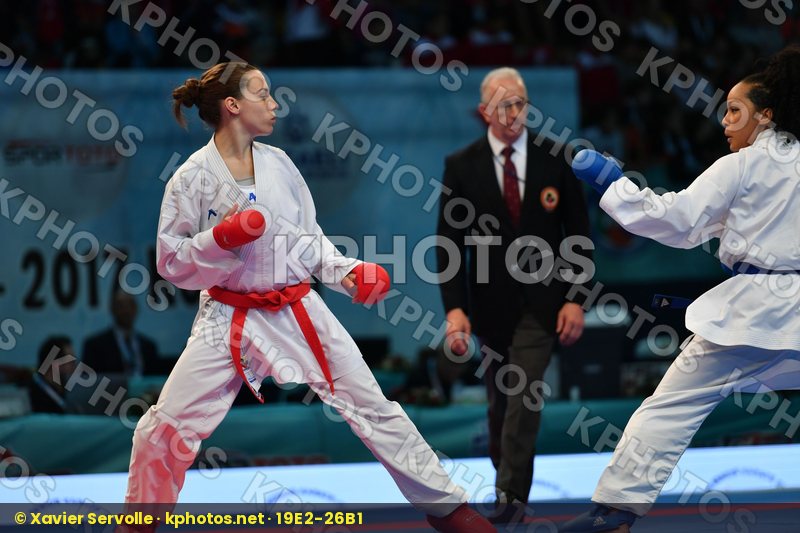 Female kumite -61 kg France Ignace Lucie Prekovic Jovana Serbia