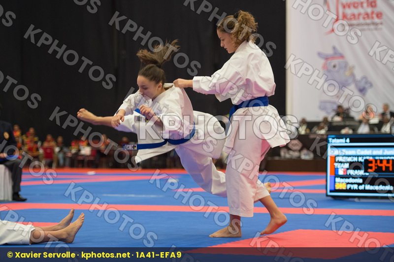 Arawaza cadet female Fyr Of Macedonia Junior Kata team