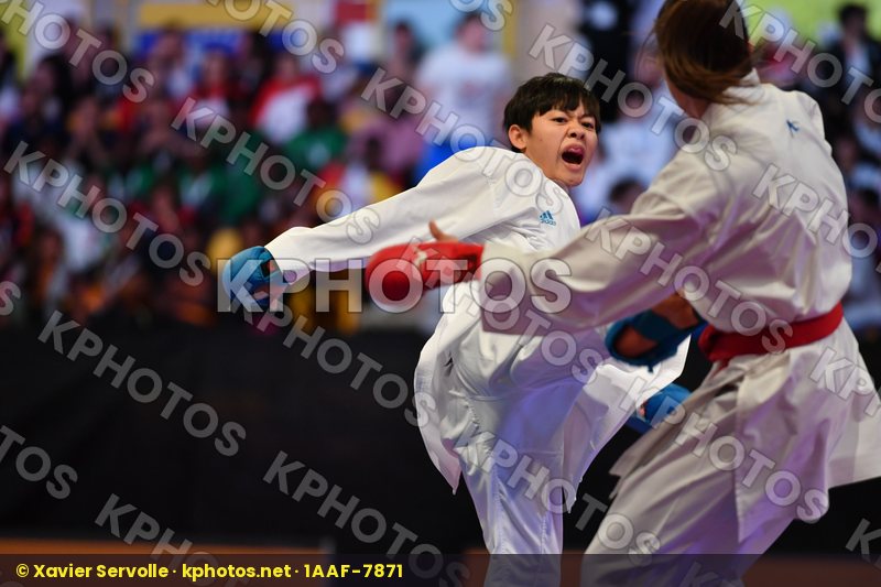 Chinese taipei Female kumite -50 kg Ku Tsui-ping Milivojcevic Je